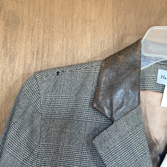 Last Chance ❌ NWT VINTAGE Harve Benard Sport blazer w faux leather accents - Picture 15 of 16